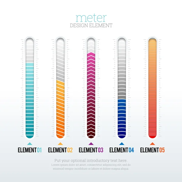 Meter Design Element — Stock Vector