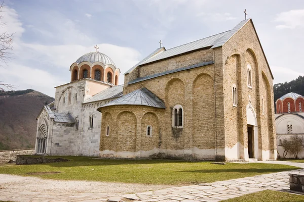 Srbský pravoslavný klášter studenica — Stock fotografie