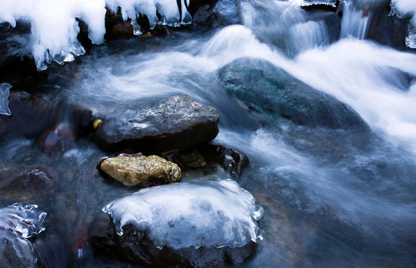 Ice water creek Stock Image