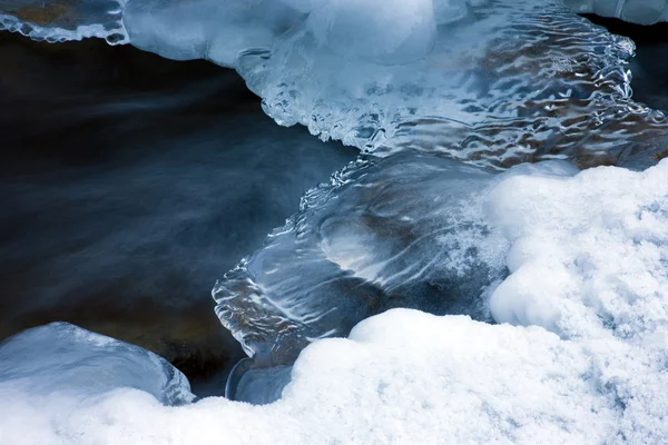 Stream ice rock — Stock Photo, Image