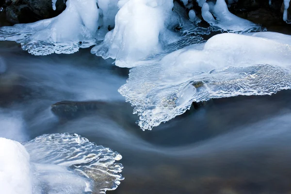 Strumienia skale lodu Zdjęcie Stockowe