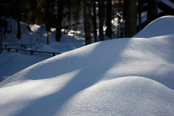 Gros Plan Des Dunes Neige — Photo