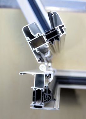 sistem pencere çerçeveleri - studio düğüm dikey alüminyum çerçeve