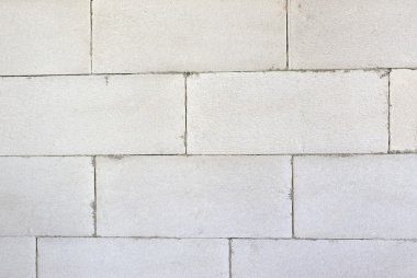 White block wall autoclaved concrete clipart