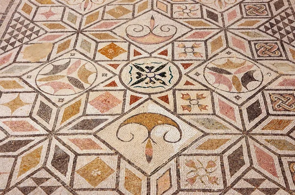Suelo de mosaico en la ruina romana Italica — Foto de Stock