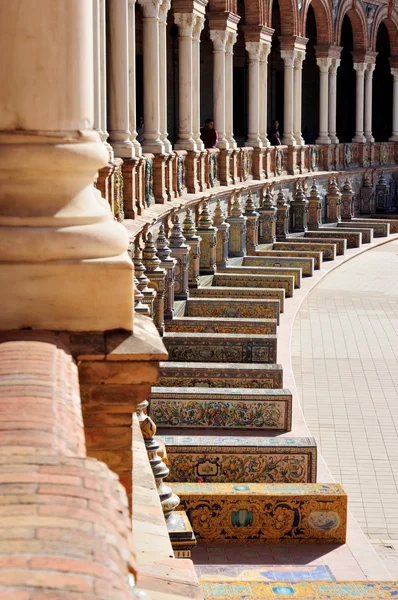 Sguardo balcone piazza di Spagna - Siviglia Spagna — Foto Stock