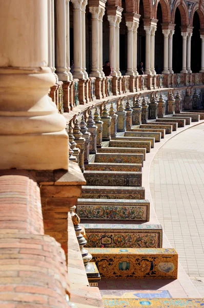 Vista Balcón Plaza de España - Sevilla España — Foto de Stock