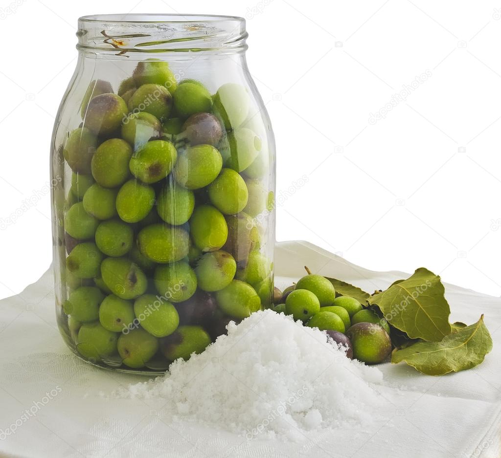 Preparation of pickled olives
