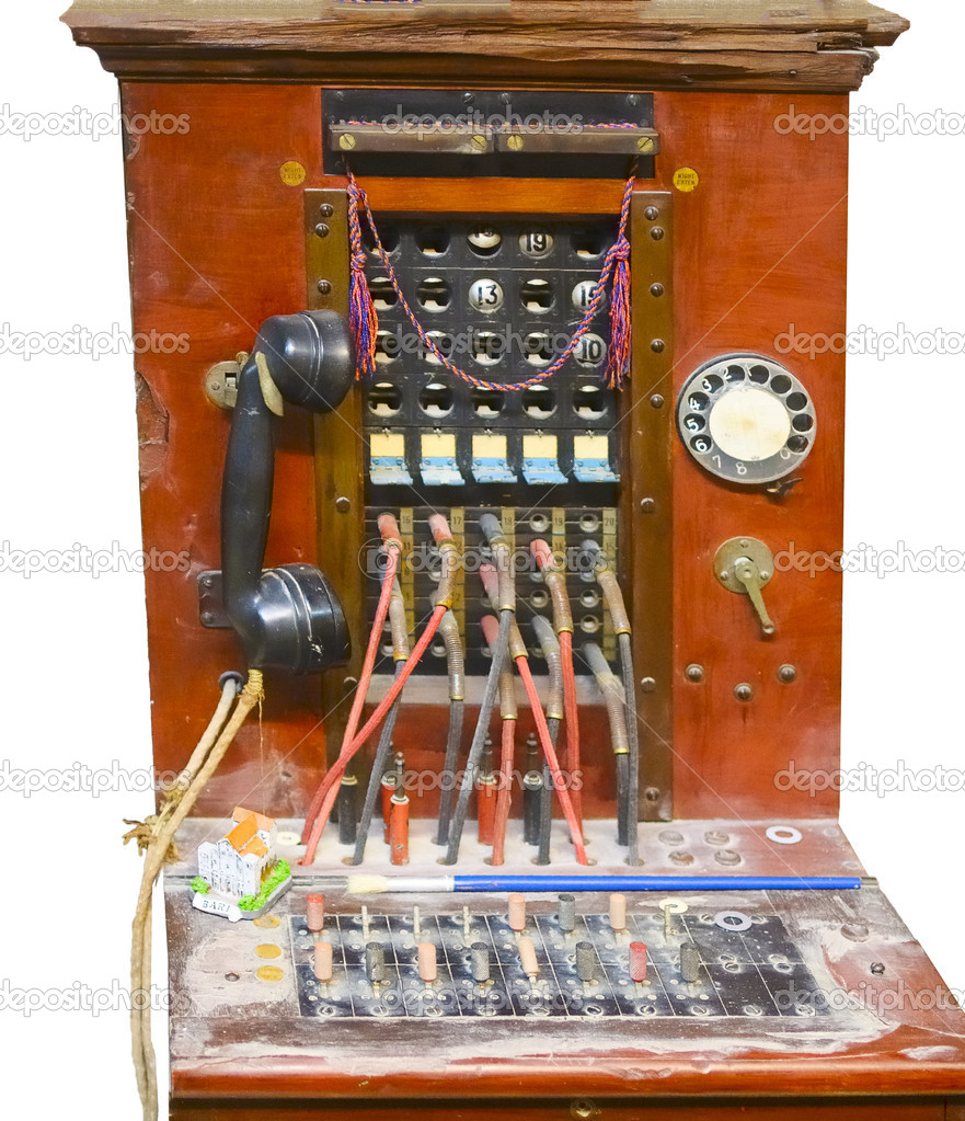 An antique dusty switchboard
