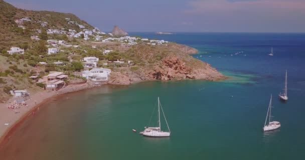 パンエリアの眺め エオリアン諸島 イタリア — ストック動画