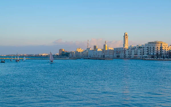 Bari Talya Kasım 2021 Güney Talya Puglia Nın Başkenti Bari — Stok fotoğraf