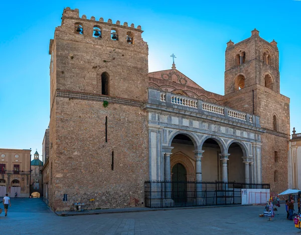 Cattedrale Monreale Duomo Monreale Vicino Palermo Sicilia Italia Patrimonio Dell — Foto Stock