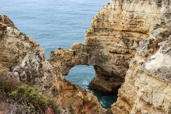 Formazione Rocciosa Ponta Piedade Lagos Portogallo — Foto Stock