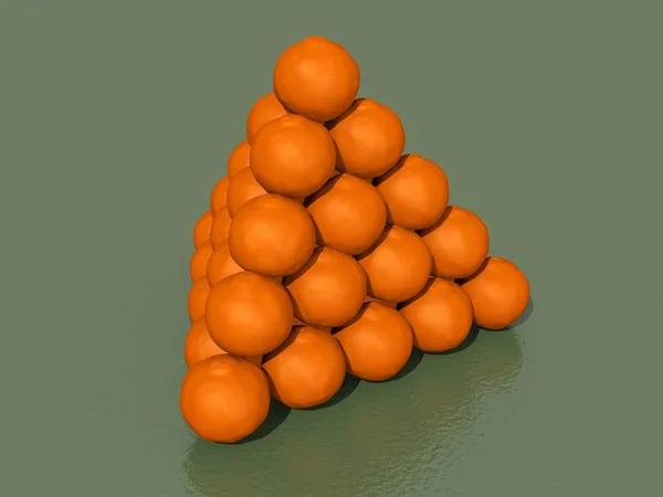Pyramid of Oranges — Stock Photo, Image