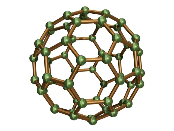 C60 Fullerene isolato Fotografia Stock