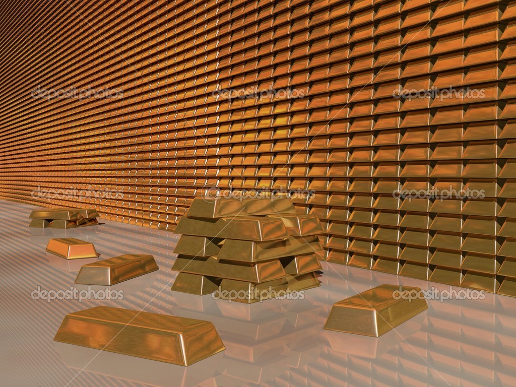 Gold Bar Vault - Stock Photo © ogwen #12310038