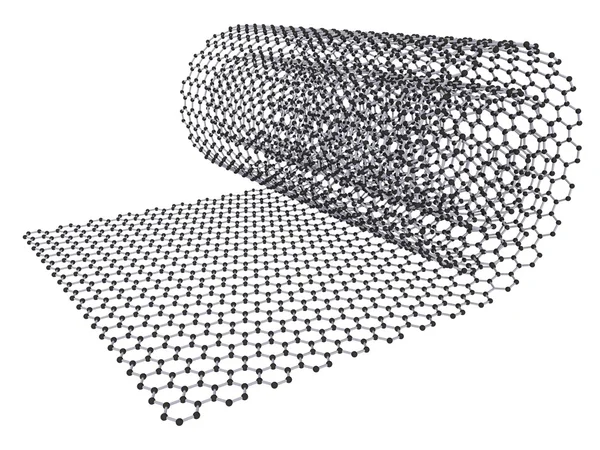 Nanoscroll de carbono isolado Fotos De Bancos De Imagens