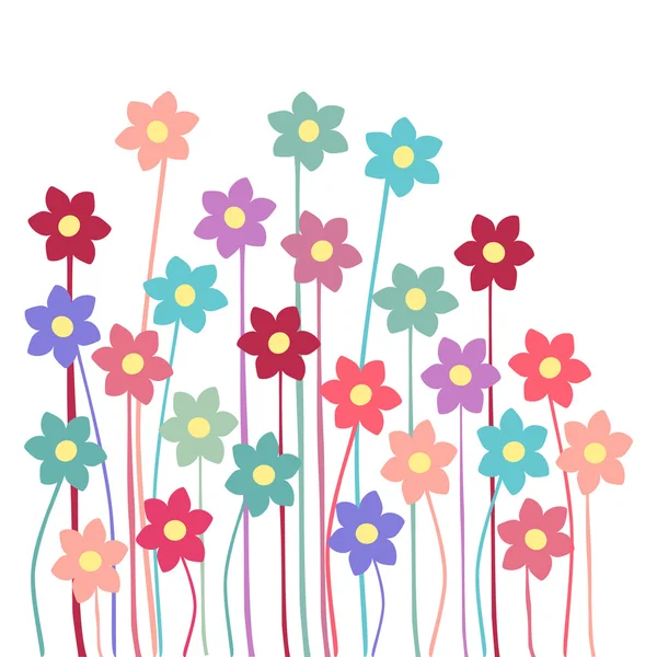 Flores — Vector de stock