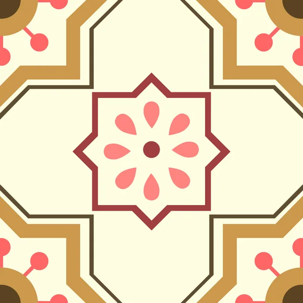 Безшовні Орнамент плитки — стоковий вектор