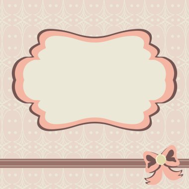 Vintage kartı davetiye