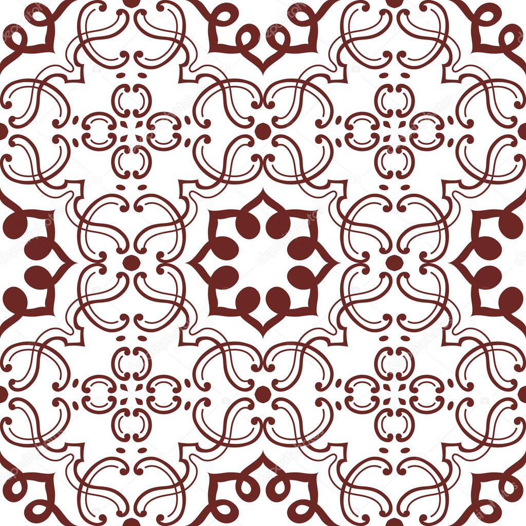 Old floral tiles