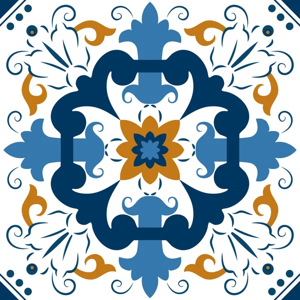 Azulejos de adorno coloridos sin costuras — Vector de stock