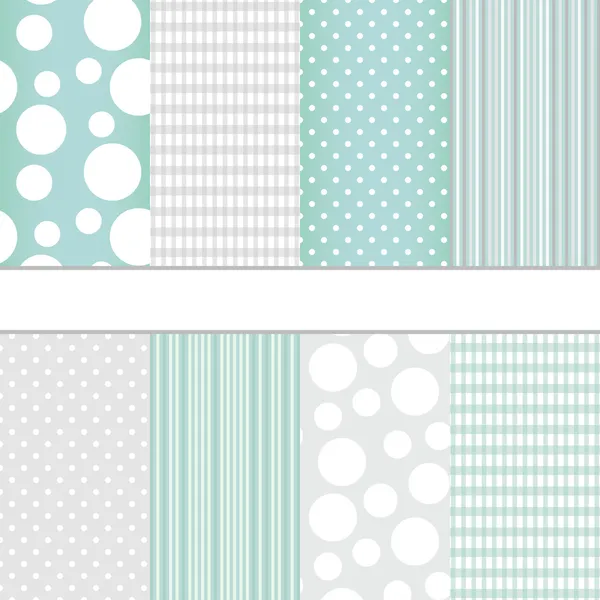 Set of seamless patterns — Stock Vector