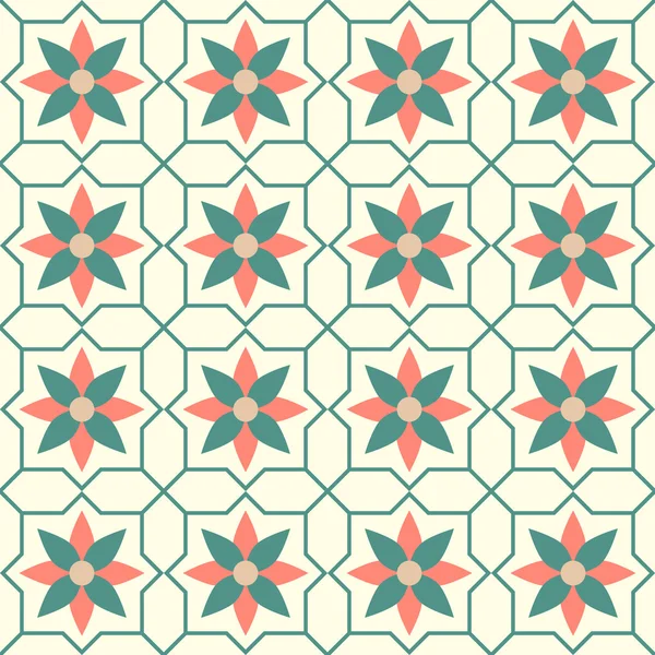 Azulejos de adorno coloridos sin costuras — Vector de stock