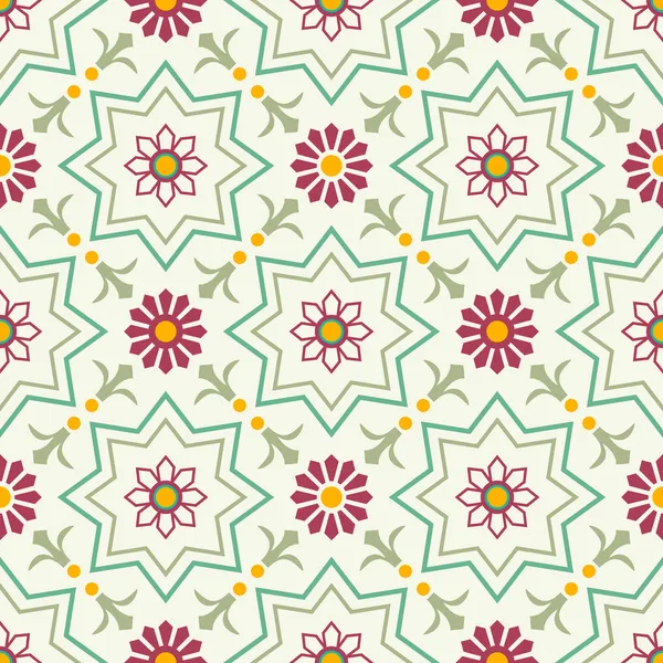 Vieilles tuiles florales — Image vectorielle