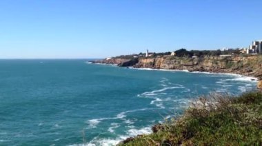 manzara kayalıklarla, cascais, Portekiz