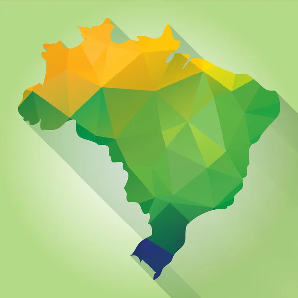 Brasil Mapa — Vector de stock