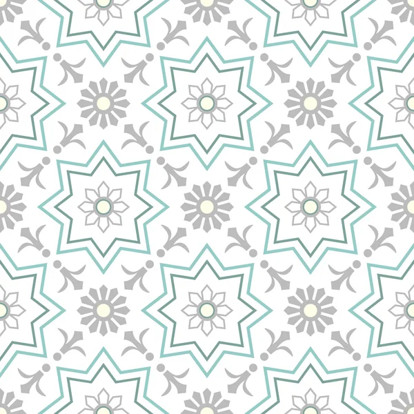 Antiguos azulejos florales — Vector de stock