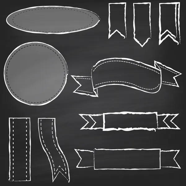 Kara tahta stili afiş vektör toplama