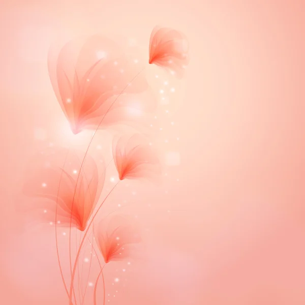 Floraison avec effet bokeh — Image vectorielle