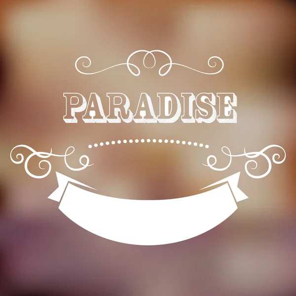 Afiche Paradise — Vector de stock