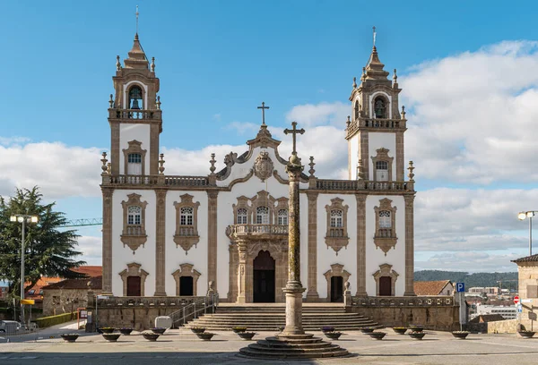 Merhamet Kilisesi Nin Cephesinde Igreja Misericordia Barok Tarzı Anıtta Portekiz — Stok fotoğraf