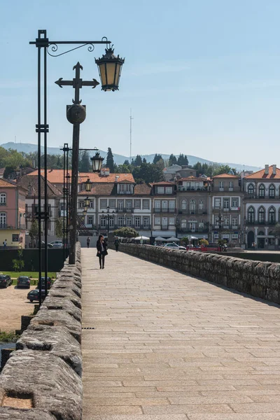 Ponte Lima Portugal Circa April 2018 Roman Bridge Crossing Rio — Stock Photo, Image