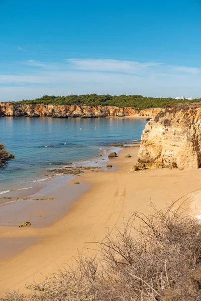 Pohled Pláž Alemao Praia Alemao Portimao Algarve Portugalsko Pojem Pro — Stock fotografie