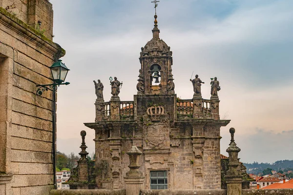 Kyrkan San Fructuoso Staden Santiago Compostela Solnedgången Galicien Spanien — Stockfoto
