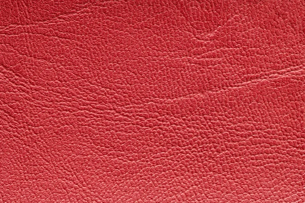 Červené Umělé Nebo Syntetické Kožené Pozadí Úhlednou Texturou Kopírovacím Prostorem — Stock fotografie