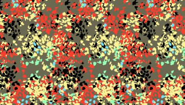 Farklı renk kalıplarının kusursuz deseni