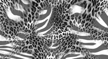 Kusursuz leopar ve zebra deseni
