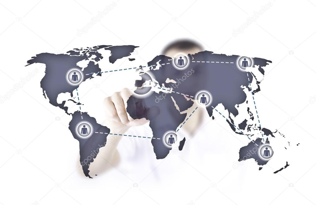 World map interaction