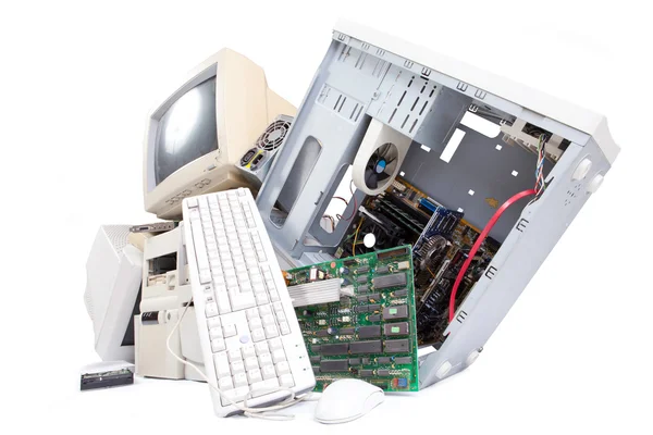 Componentes informáticos antiguos — Foto de Stock