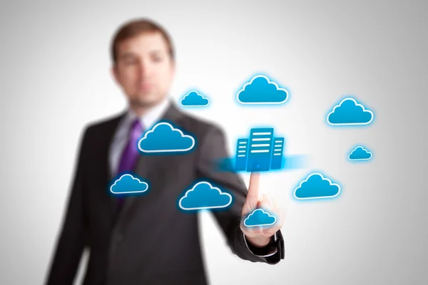 Business cloud computing — Stock Photo, Image