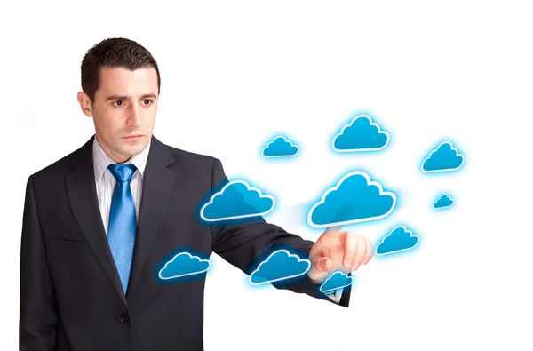 Obchodní cloud computingu — Stock fotografie