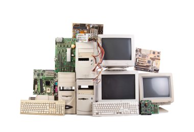 eski bilgisayar yığını
