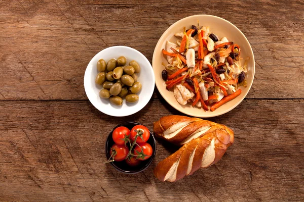 Gericht mit Fleisch — Stockfoto