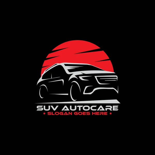 Carro Suv Auto Care Logo Designs Inspiração Logotipo Perfeito Para — Vetor de Stock