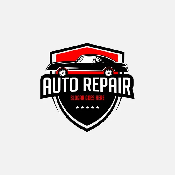 Metal Automotivo Reparação Serviço Logotipo Premium Vector Melhor Para Loja — Vetor de Stock